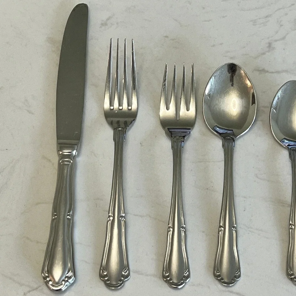 Wallace Empire 5 Piece Place Setting‎ 18/10 Stainless Steel Flatware Replacement